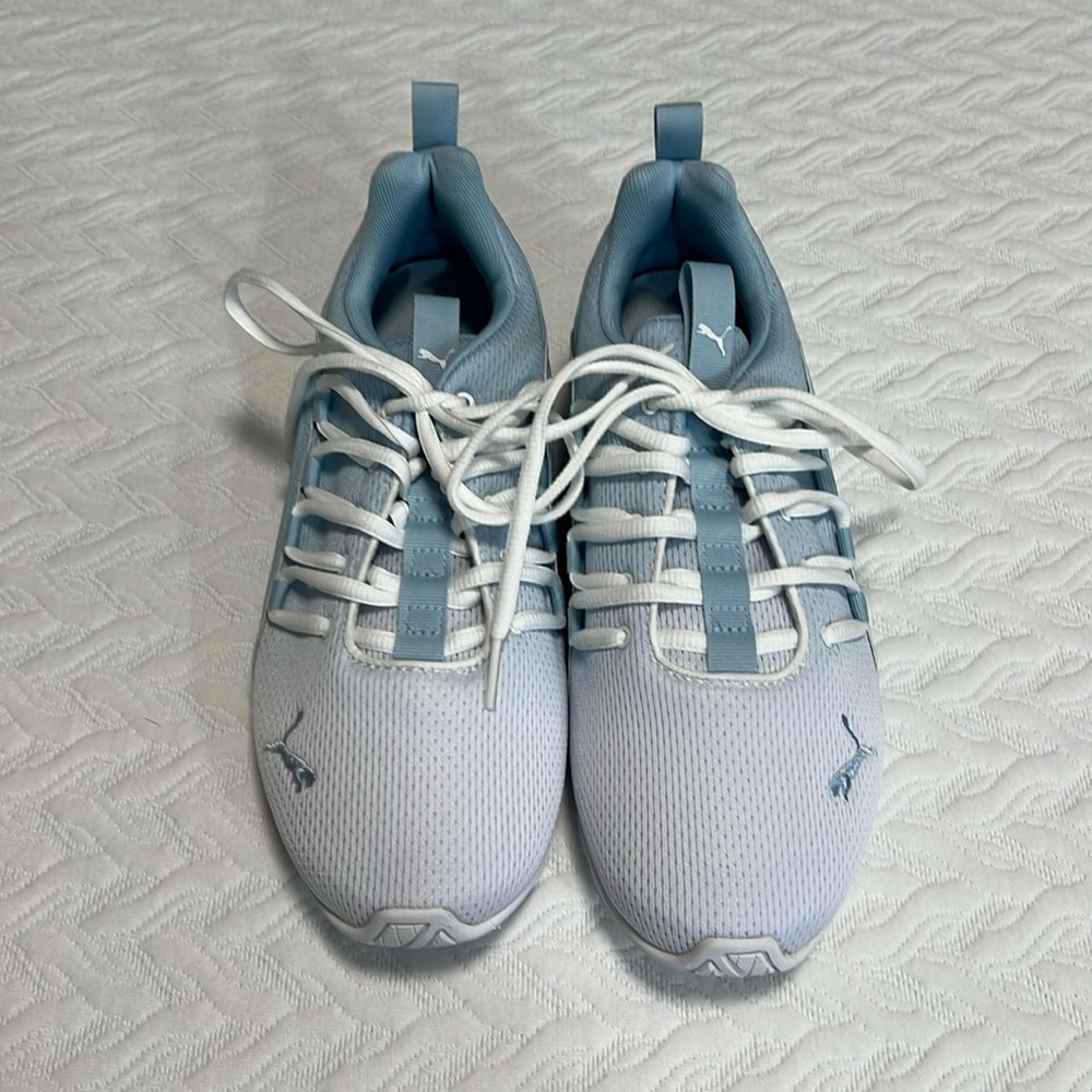 New! PUMA Kids Boys Axelion ICY Fade Mesh Slip On Sneakers